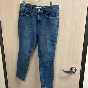 LOFT Mid-Wash Ankle Jeans